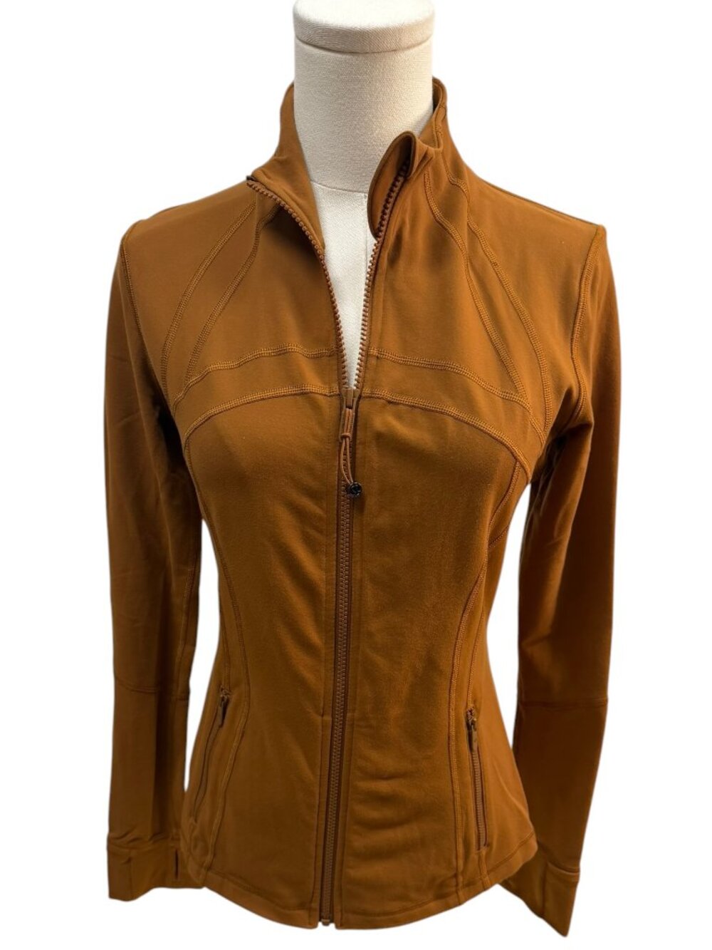 EUC Lululemon Define Jacket Size 8 Brown Earth Full Zip Luon
